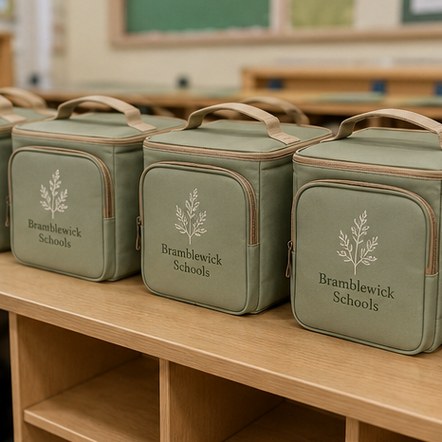 Customized cooler bags for schools and workplaces